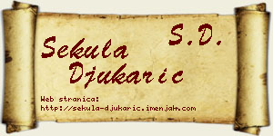Sekula Đukarić vizit kartica